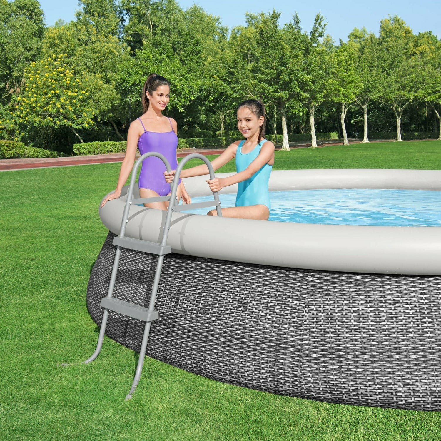 BESTWAY - Scaletta per piscina fuori terra da h84 cm